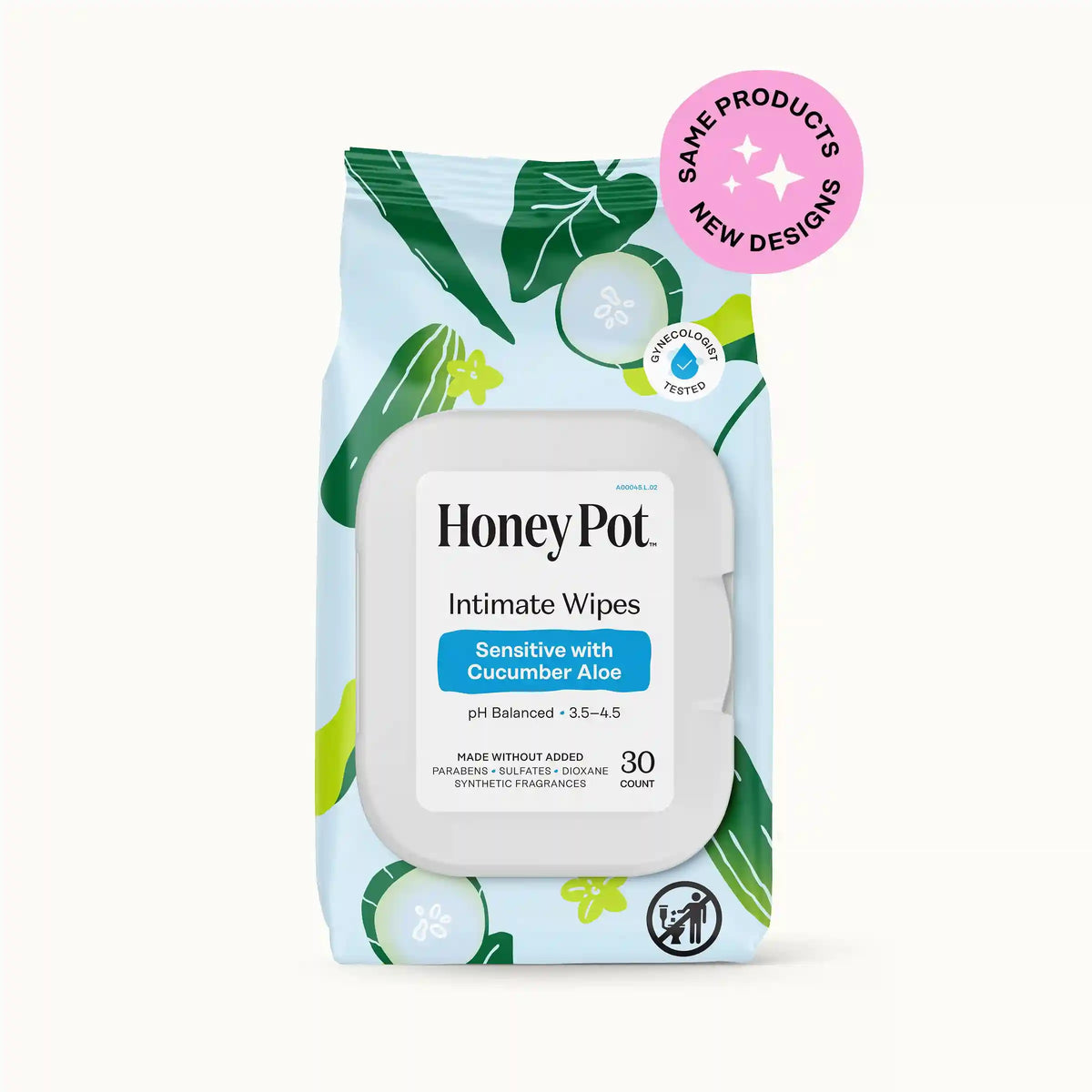 Sensitive with Cucumber Aloe Intimate Wipes