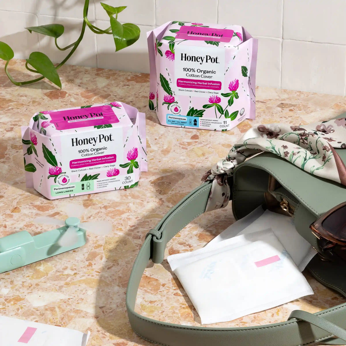 Peri-menopause Harmonizing Herbal Infusion All Day/All Night Pads