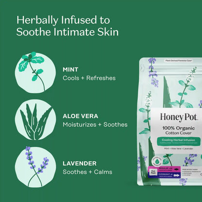 Organic Cotton Cover Cooling Regular Overnight Duo Pads