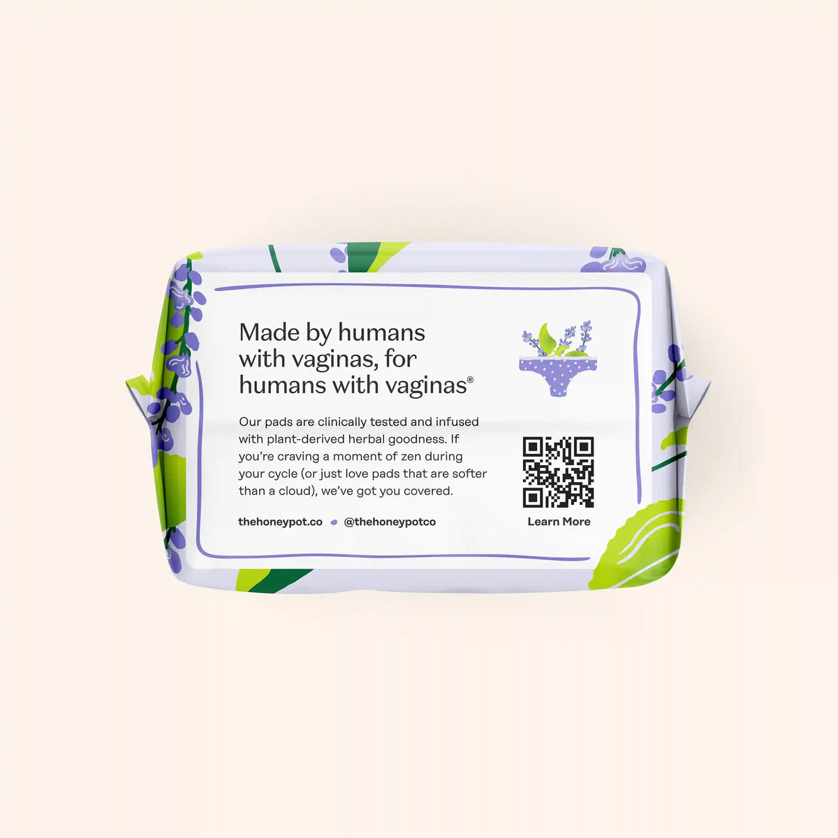 Organic Cotton Cover Calming Herbal Infusion Long Liners