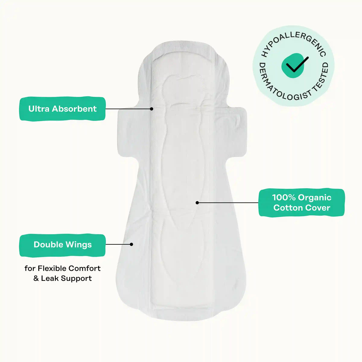 Organic Cotton Cover Post-Partum Pads