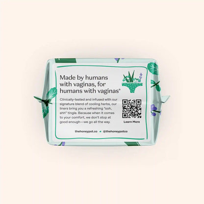 Organic Cotton Cooling Herbal Infusion Regular Liners — Medium Pack