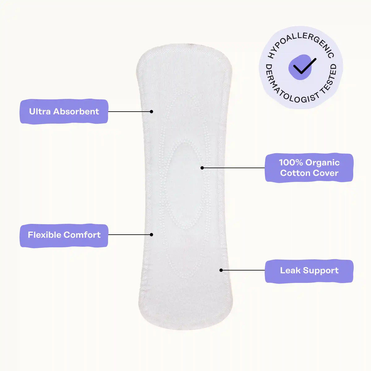 Organic Cotton Cover Calming Herbal Infusion Long Liners