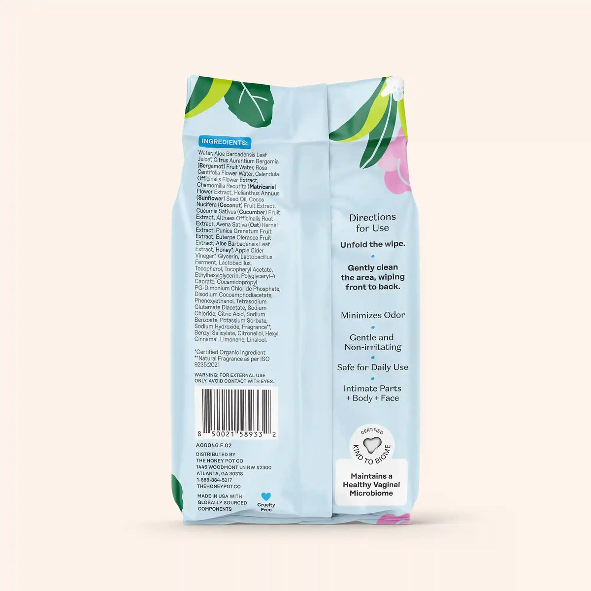 Sensitive with Rosewater Intimate Wipes