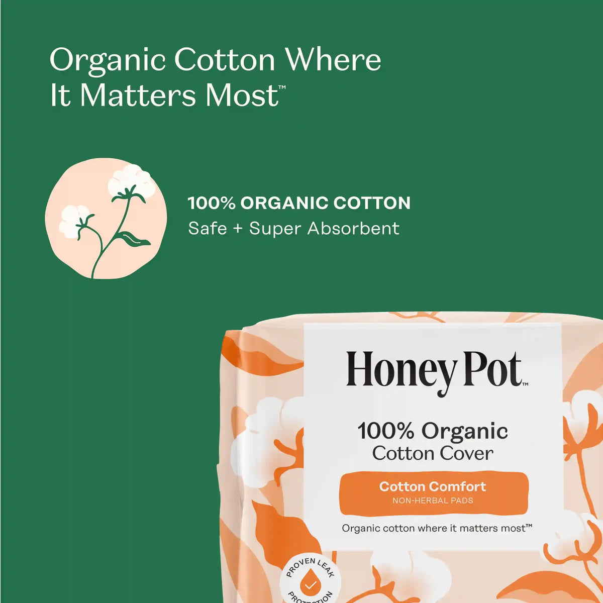 Organic Cotton Comfort Cover Super Pads