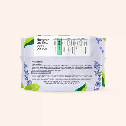 Organic Cotton Cover Calming Herbal Infusion Long Liners