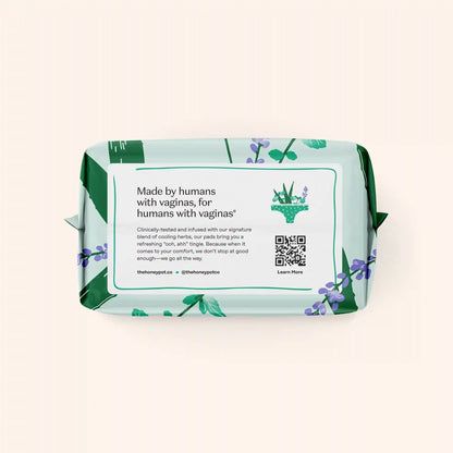 Incontinence Cooling Herbal Infusion 100% Organic Cotton Cover Nighttime Pads