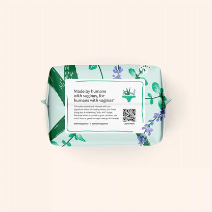 Incontinence Cooling Herbal Infusion 100% Organic Cotton Cover Liners