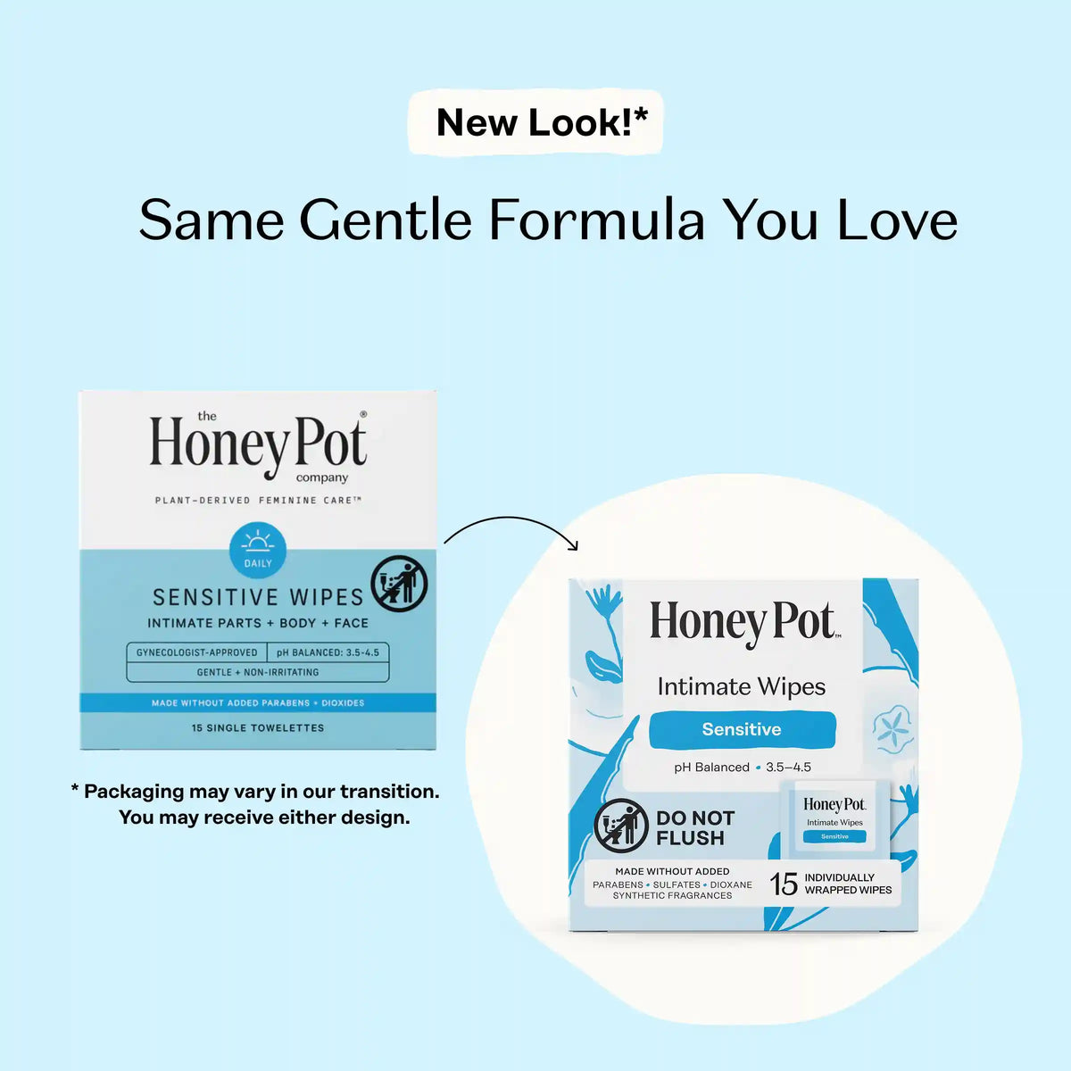 Sensitive Intimate Travel Wipes
