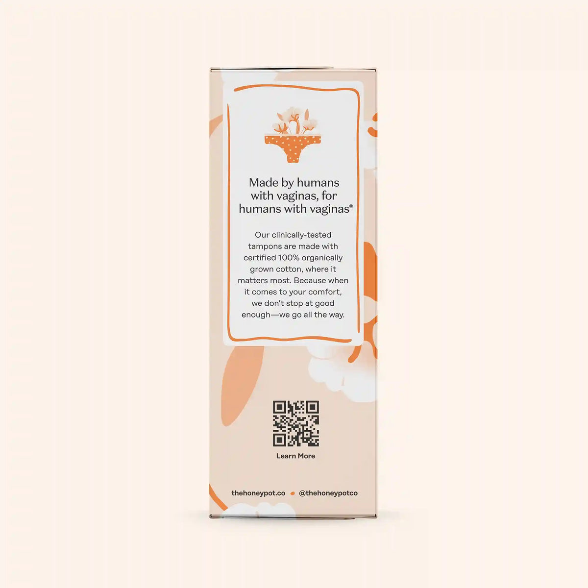 Regular 100% Organically Grown Cotton BPA Free Plastic Applicator Tampons