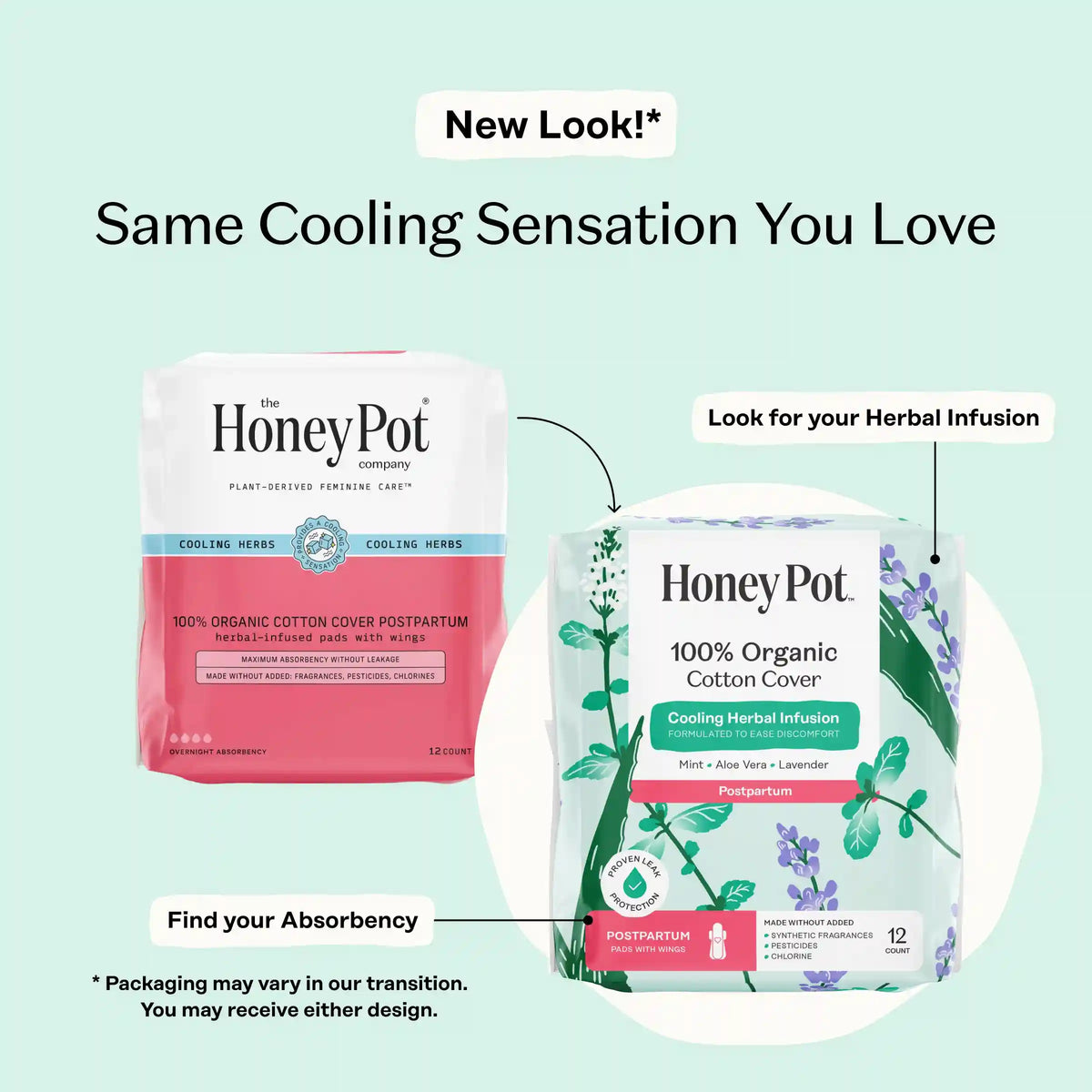 Organic Cotton Cover Post-Partum Pads